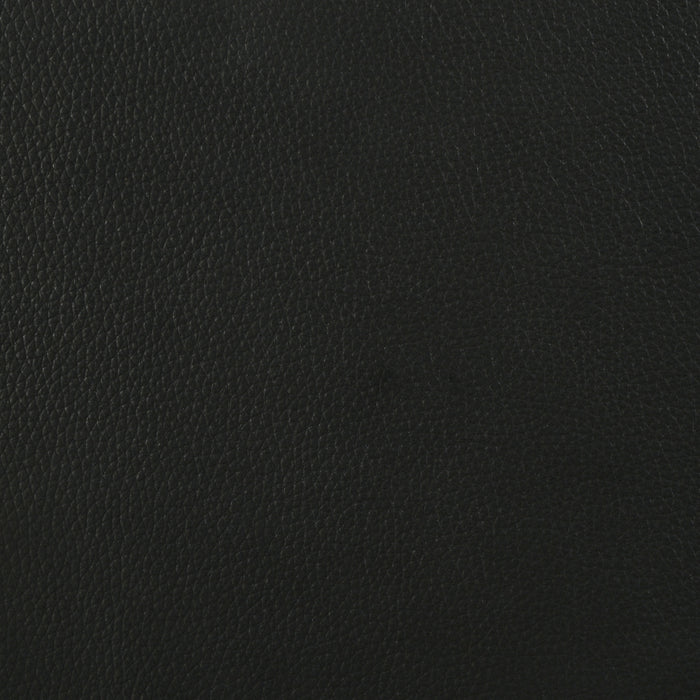 Medley Genuine Leather Queen Panel Platform Bed Black