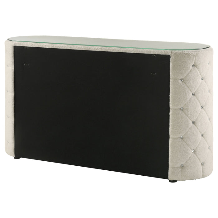 Sonya 6-drawer Upholstered Bedroom Dresser Ivory