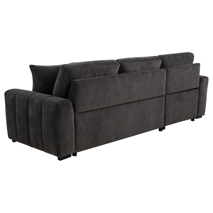 Pastrana Upholstered Sleeper Sectional Sofa LAF Chaise Grey