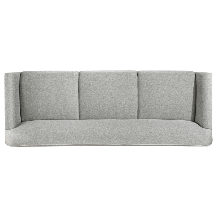 Vaughn 3-piece Fabric Upholstered Flared Arm Sofa Set Grey