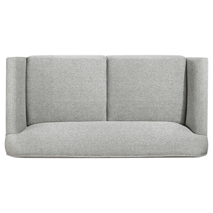 Vaughn 3-piece Fabric Upholstered Flared Arm Sofa Set Grey