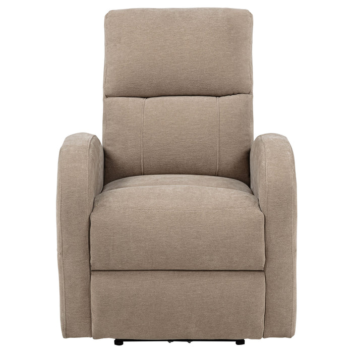 Grant Fabric Upholstered Power Recliner Chair Camel