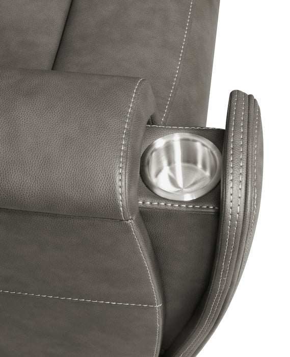 Brickston 2-piece Triple Power Reclining Sofa Set Charcoal