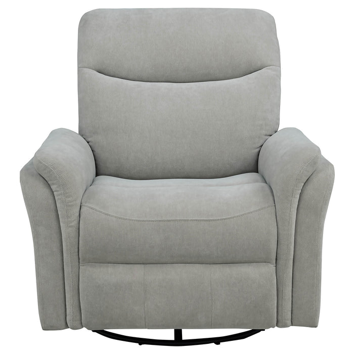 Adler Upholstered Power Swivel Glider Recliner Ivory