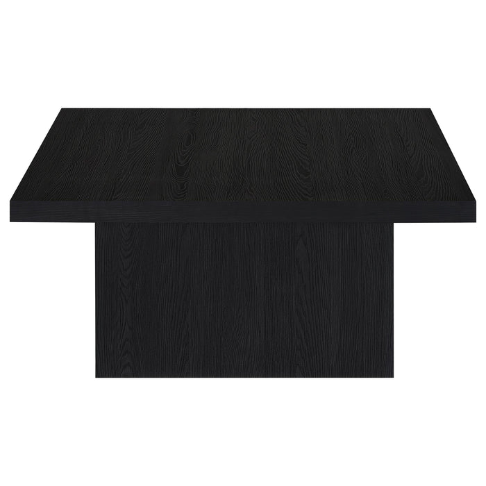 Devar Square Engineered Wood Cocktail Coffee Table Black