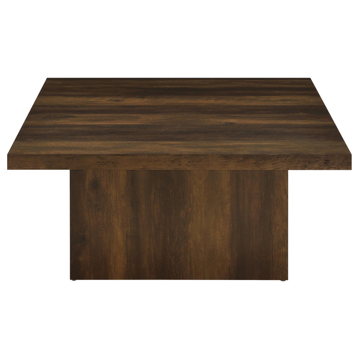 Devar 2-piece Square Coffee and End Table Set Dark Pine
