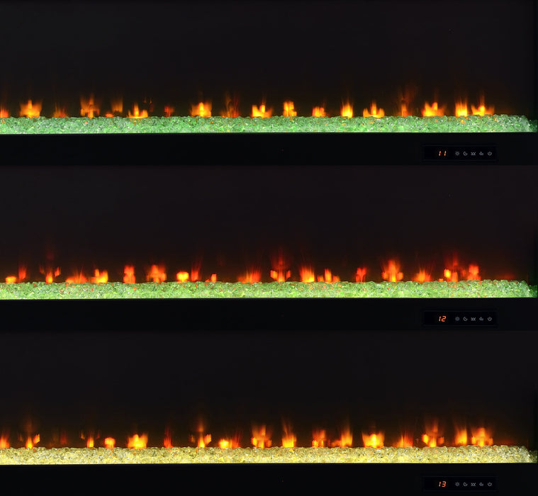 Eddy 79-inch 2-door TV Stand Fireplace Media Console Mango