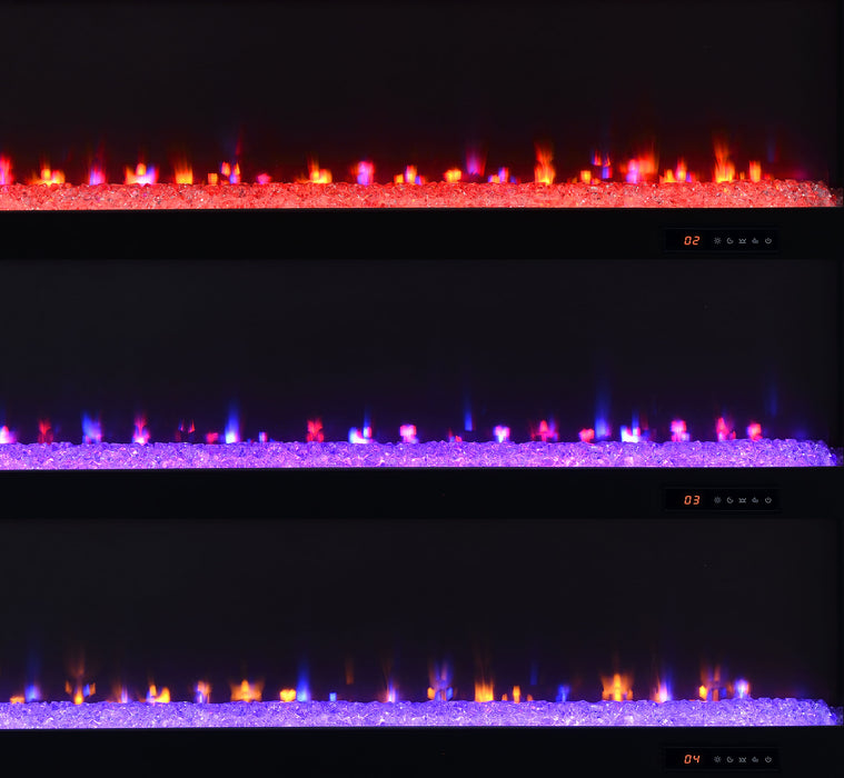 Eddy 79-inch 2-door TV Stand Fireplace Media Console Mango