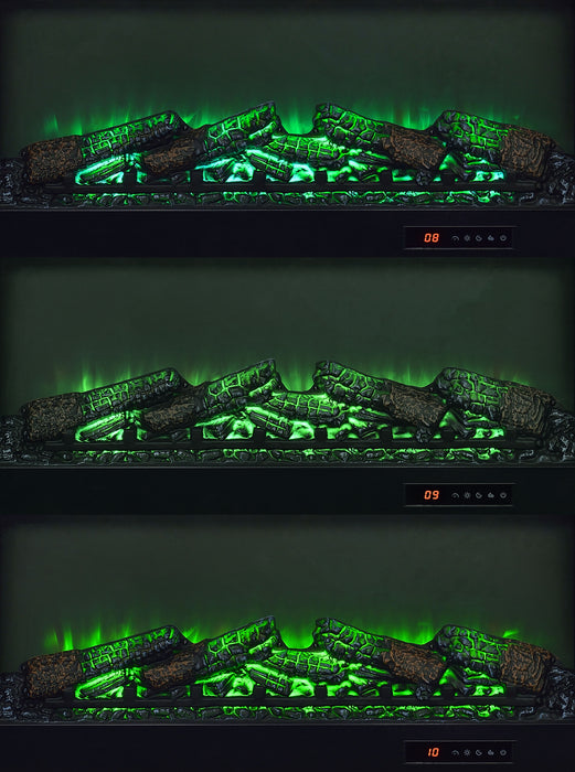 Havering 71-inch TV Stand Fireplace Media Console Dark Pine