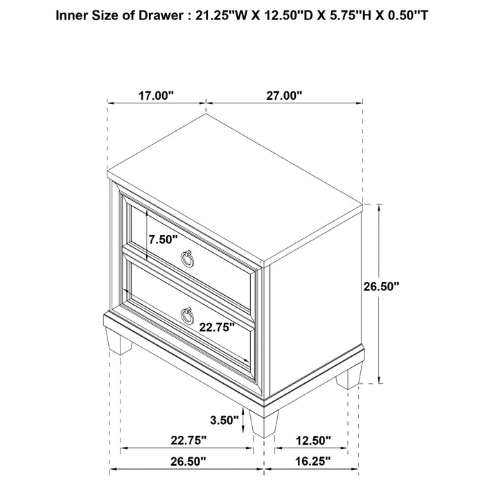 Pembroke 4-piece Eastern King Bedroom Set Washed Oak