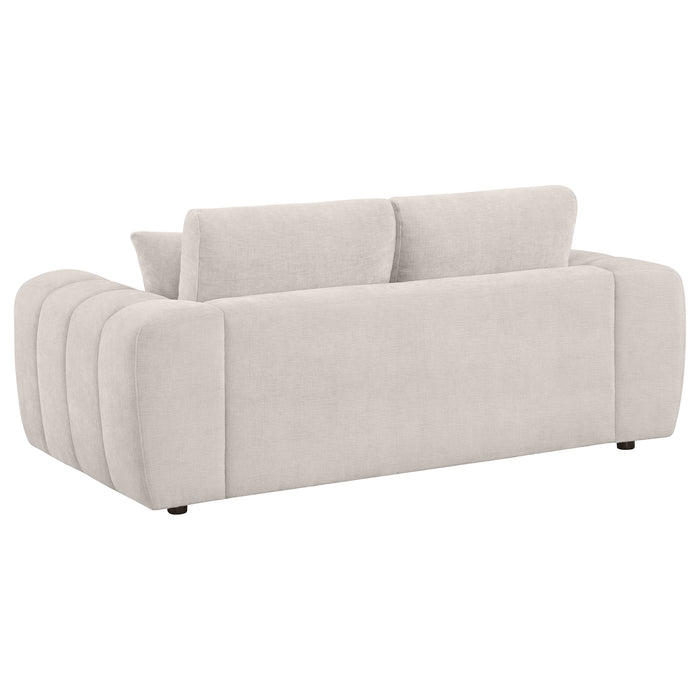 Burnett 4-piece Chenille Upholstered Sofa Set Ivory