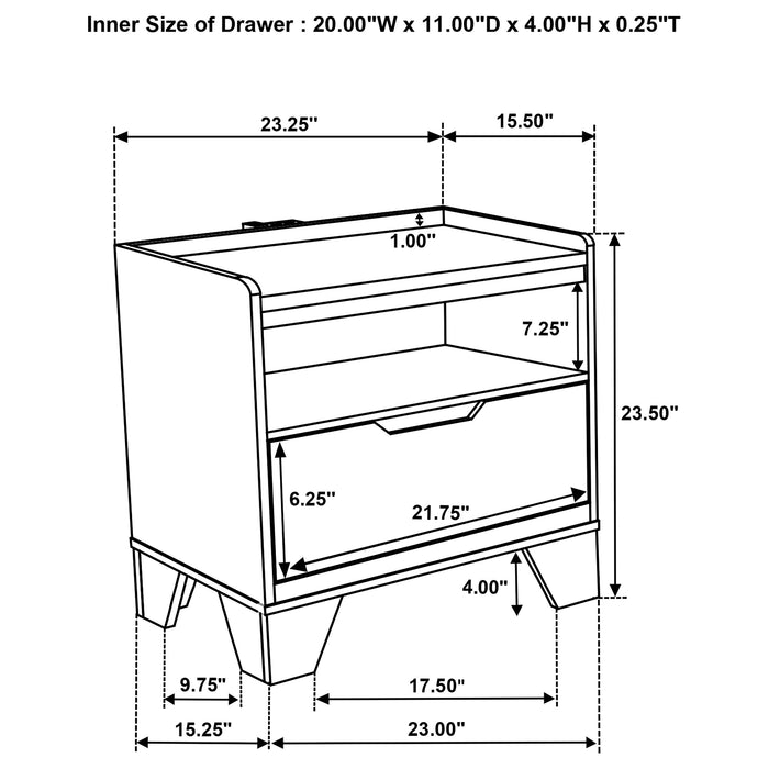 Henderson 4-piece Queen Bedroom Set Medium Oak