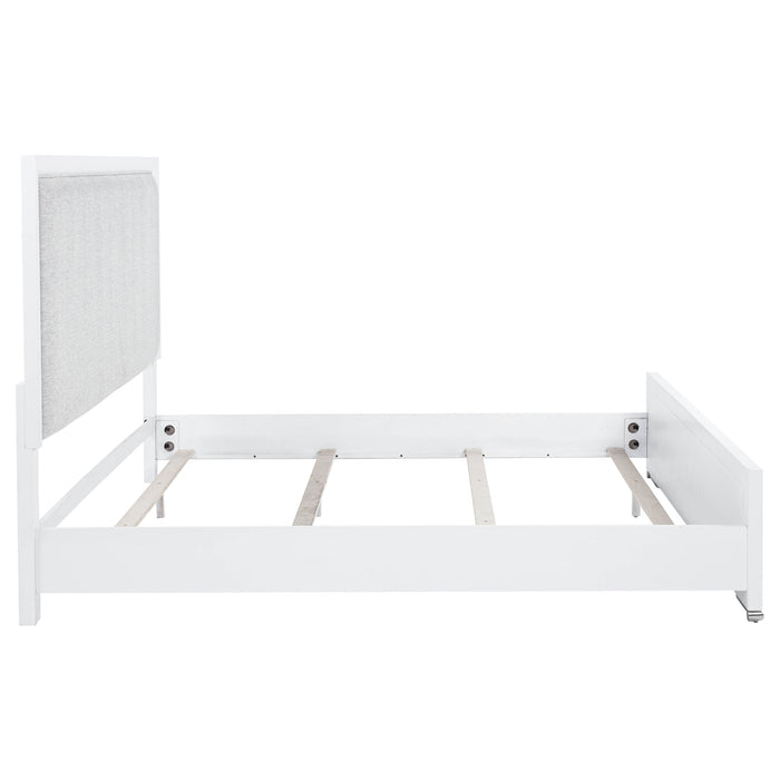 Gracemont 57-inch Eastern King Panel Bed Grey and White