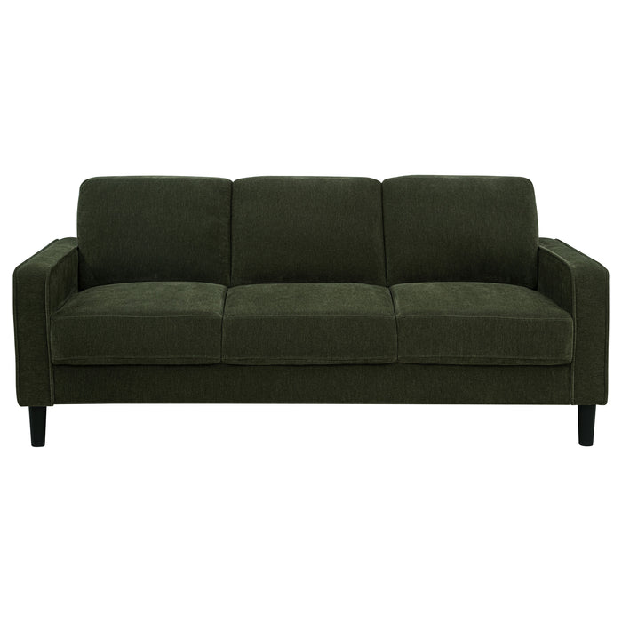 Ruth 3-piece Fabric Upholstered Track Arm Sofa Matcha Green