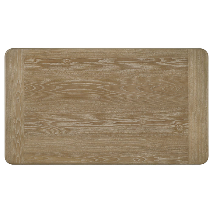 Adina 2-piece Wood Coffee Table Set Distressed Light Brown