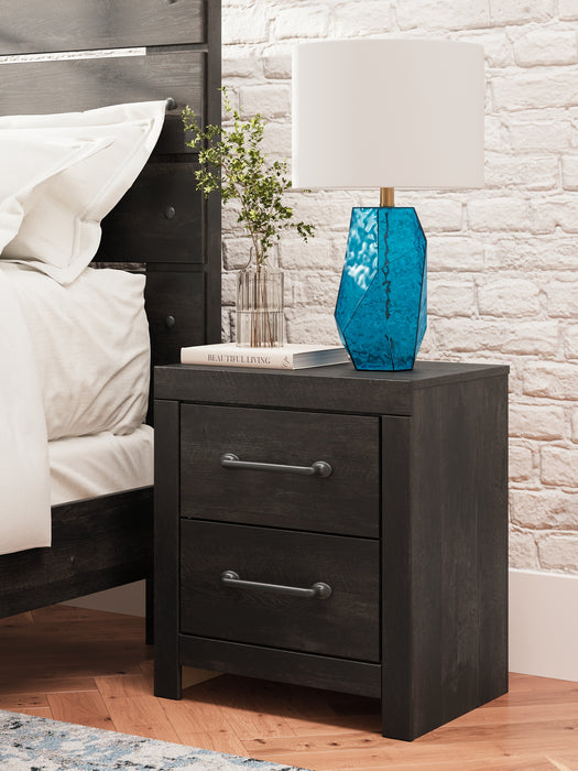Hollivern Twin Panel Bed with Mirrored Dresser, Chest and Nightstand