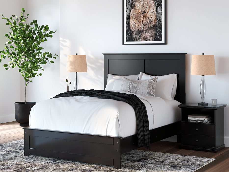 Maribel Full Panel Bed with Mirrored Dresser, Chest and Nightstand