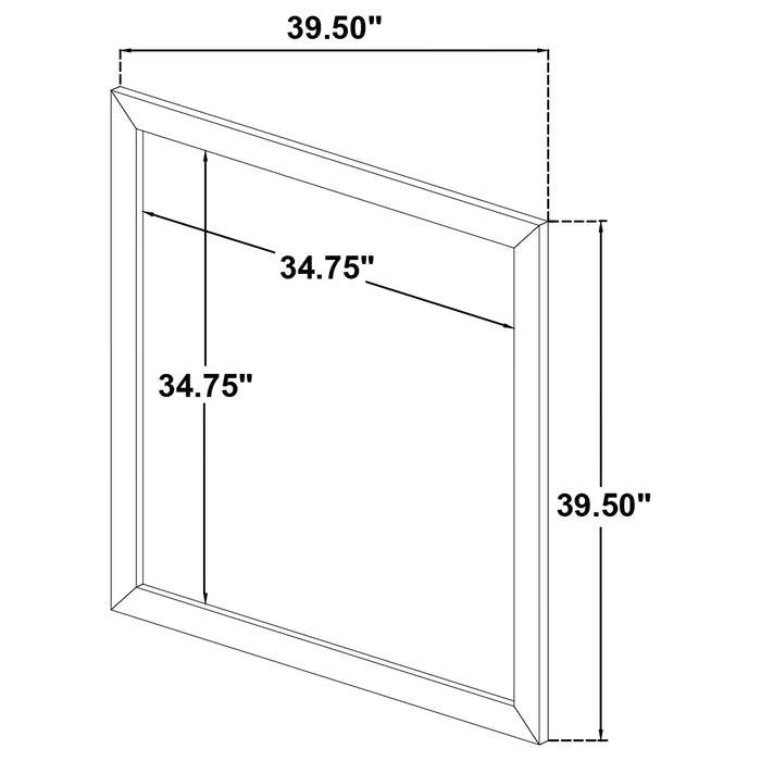 Ines 4-piece Queen Bedroom Set Navy and White High Gloss
