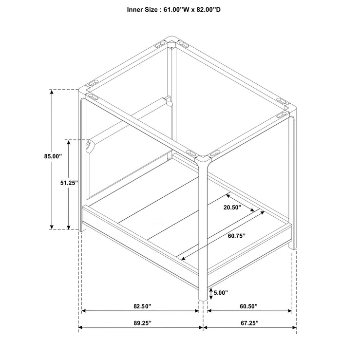 Solano 4-piece Queen Bedroom Set Weathered Mango