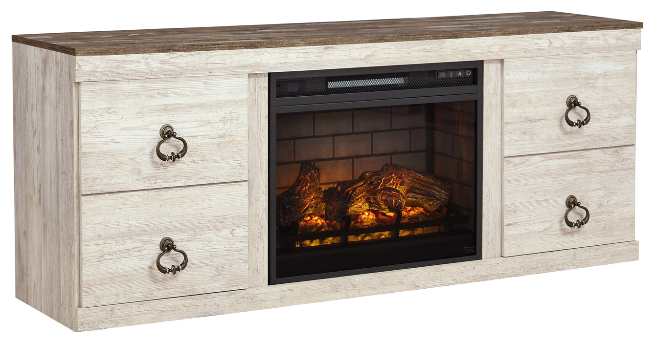 Ashley Express - Willowton TV Stand with Electric Fireplace