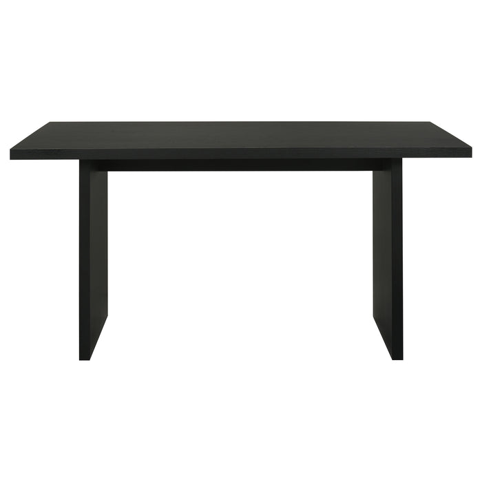 Decker 70-inch Rectangular Wood Counter Height Dining Table Black