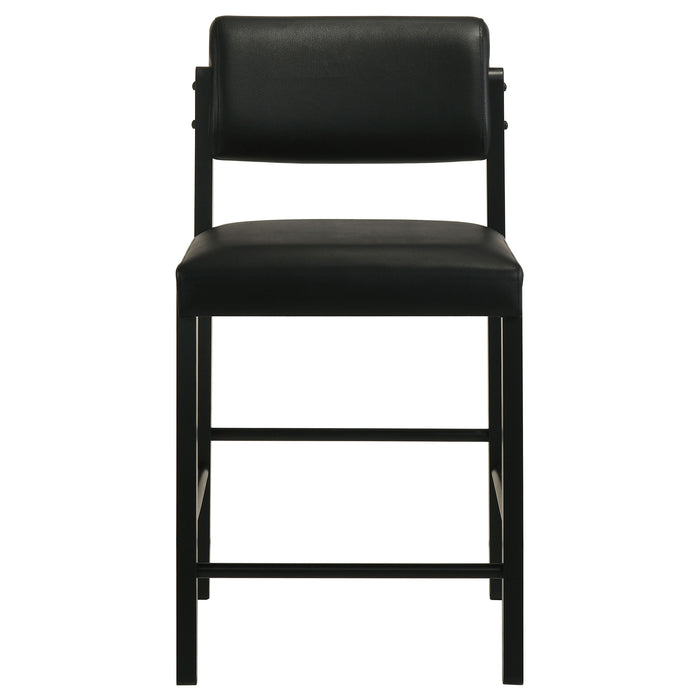 Decker 7-piece 70-inch Rectangular Counter Height Dining Set Black