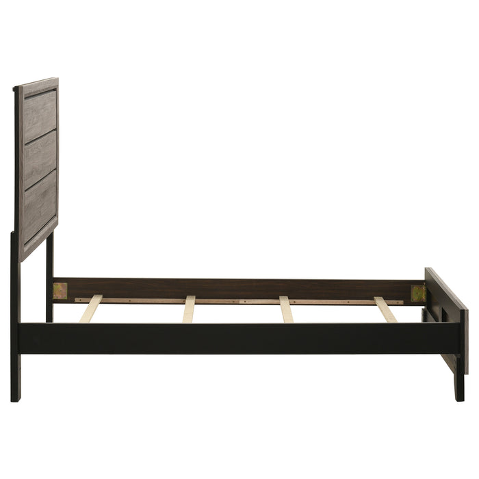 Watson Wood Twin Panel Bed Light Taupe