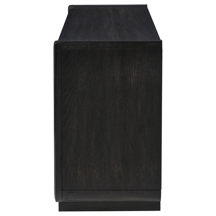 Leandro 2-drawer Entryway Sofa Console Table Burnished Black