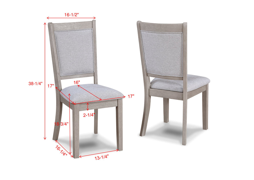 AMARA 5-PK ROUND DINING SET DRIFT WOOD