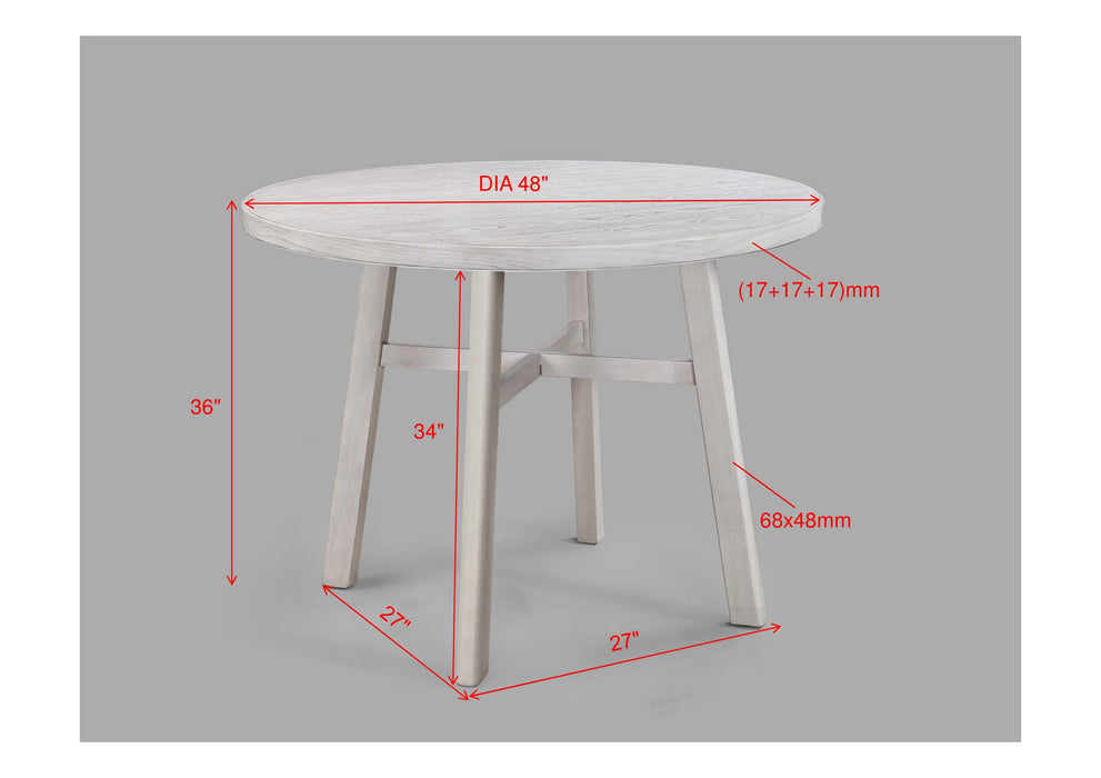 BLANCHE ROUND COUNTER HEIGHT TABLE BROWN