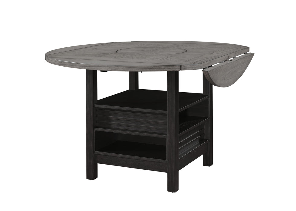 CLINE COUNTER HEIGHT TABLE SHELF-LIGHT GREY
