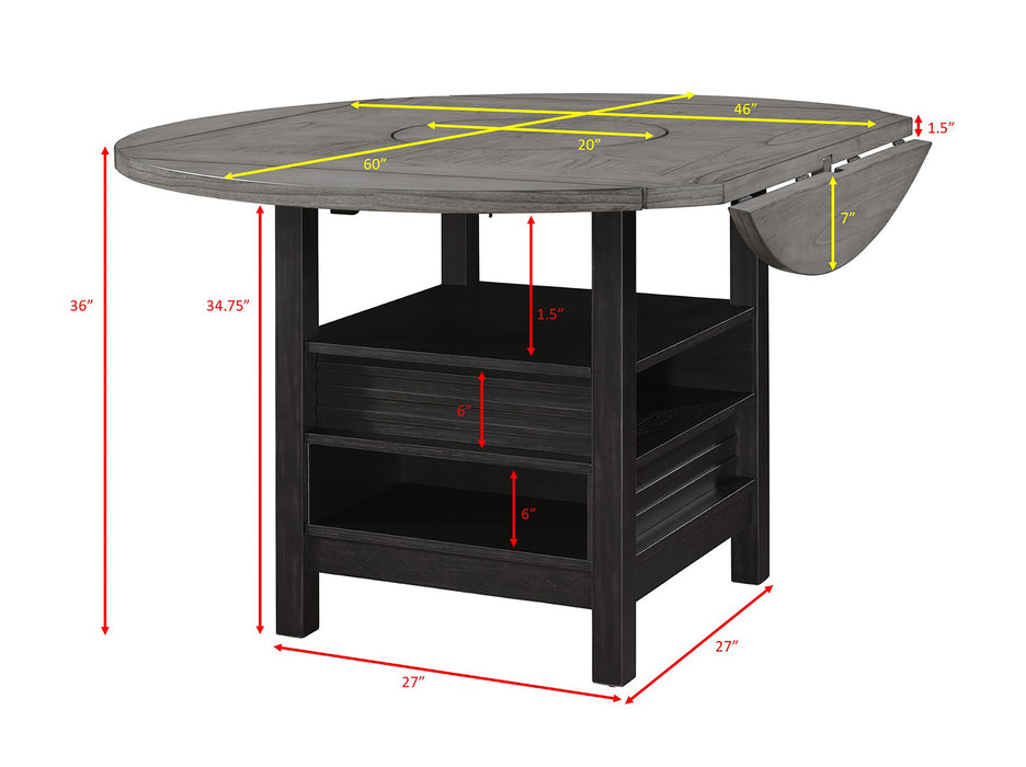 CLINE COUNTER HEIGHT TABLE TOP-LIGHT GREY