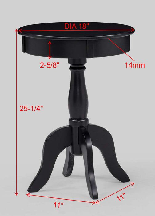 ROMY CHAIRSIDE TABLE BLACK