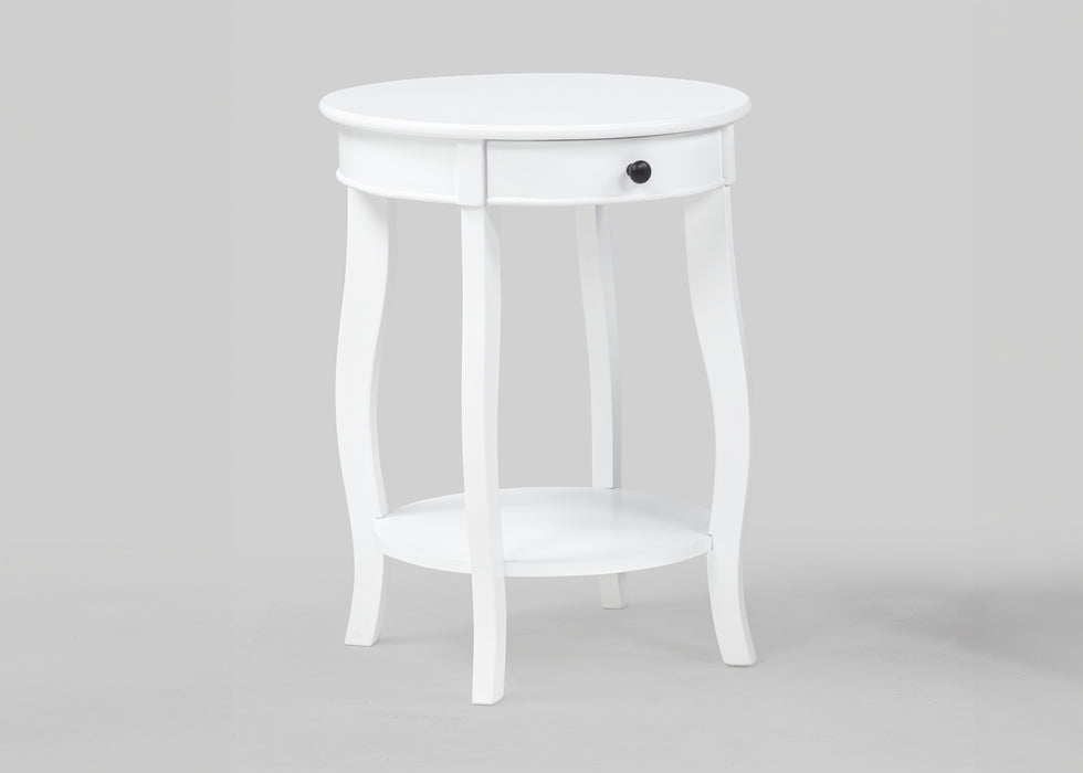 JACIE CHAIRSIDE TABLE WHITE