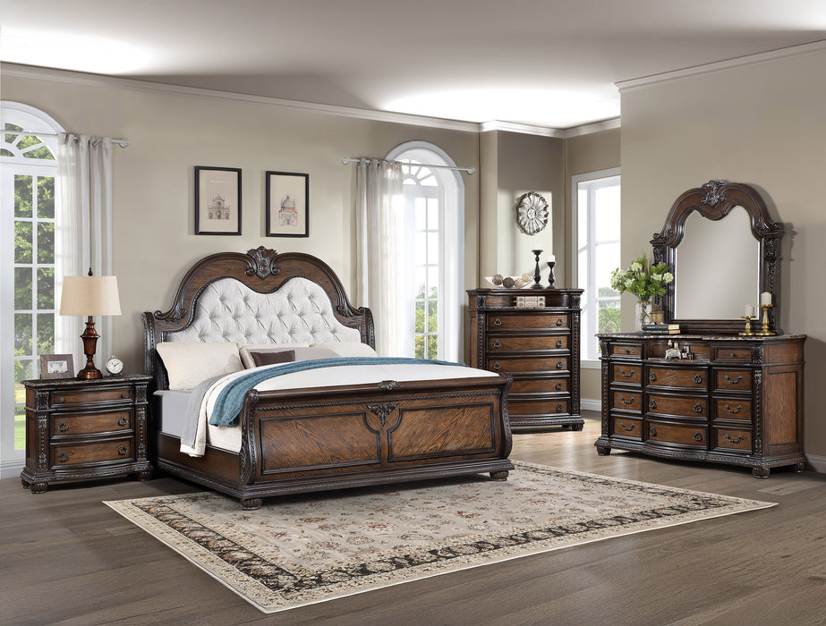 STANLEY DRESSER MIRROR -COFFEE BROWN