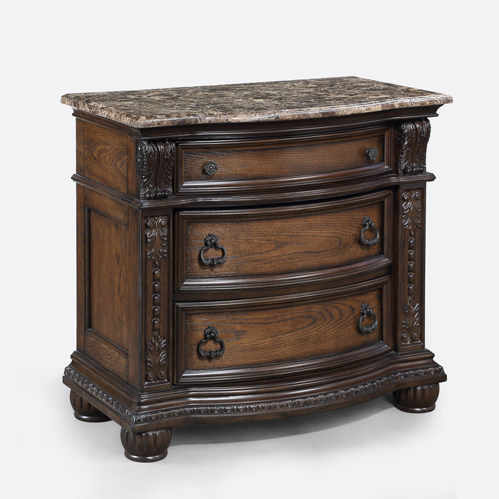 STANLEY NIGHT STAND -COFFEE BROWN