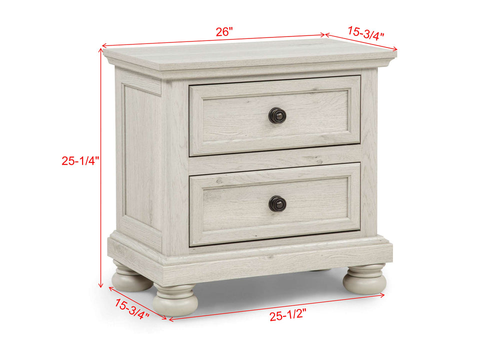 CLARIBELLE NIGHT STAND-WHITE