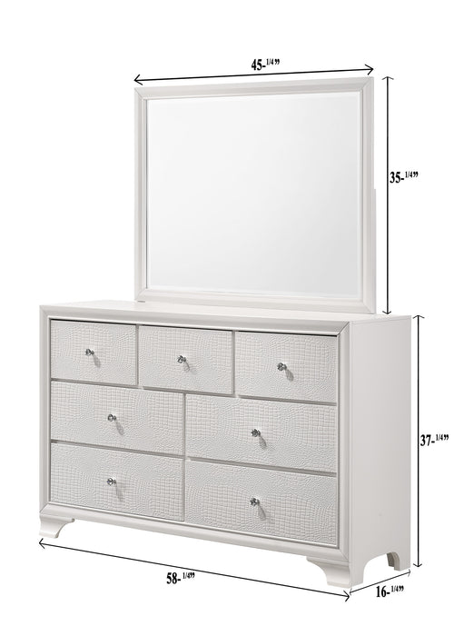 LYSSA DRESSER MIRROR FROST