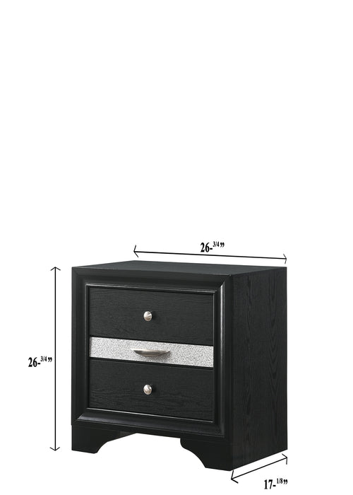 REGATA NIGHT STAND BLACK/SILVER