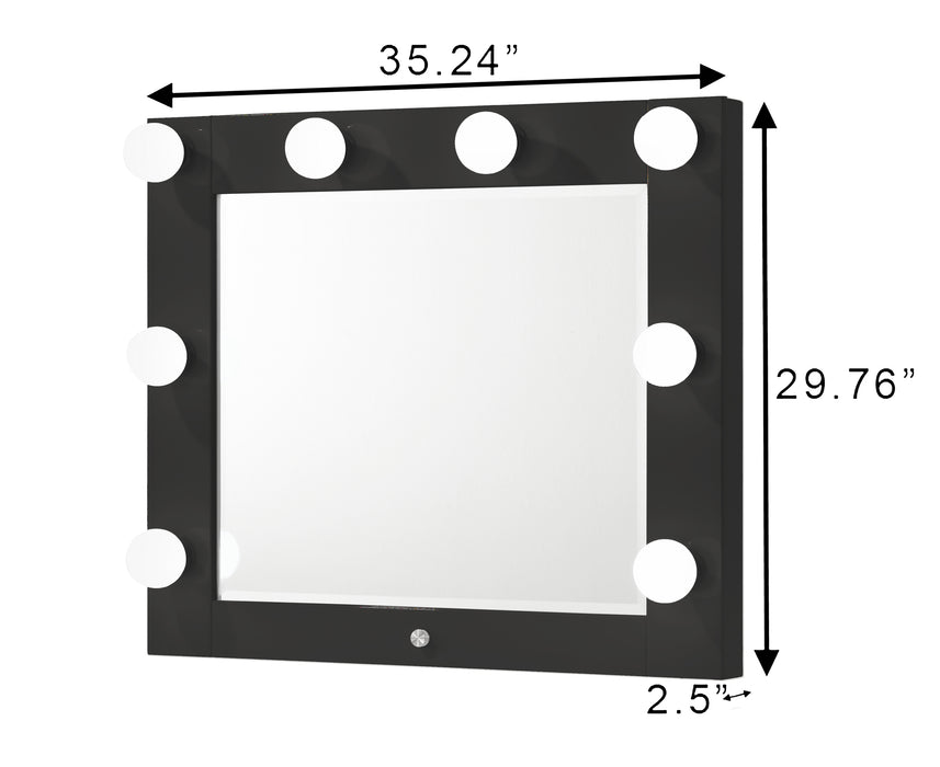 LUXO VANITY TOP W/LED BLACK