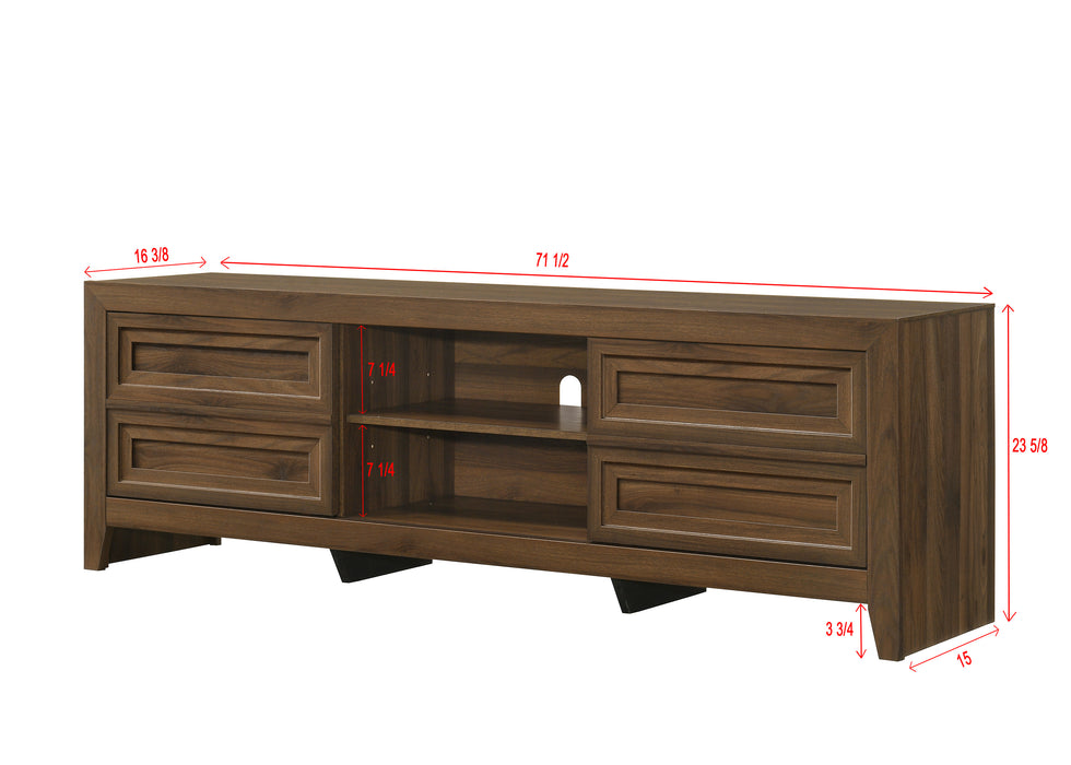 LORRAINE TV STAND BROWN