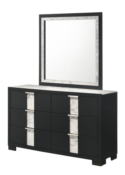 RANGLEY DRESSER MIRROR - BLACK