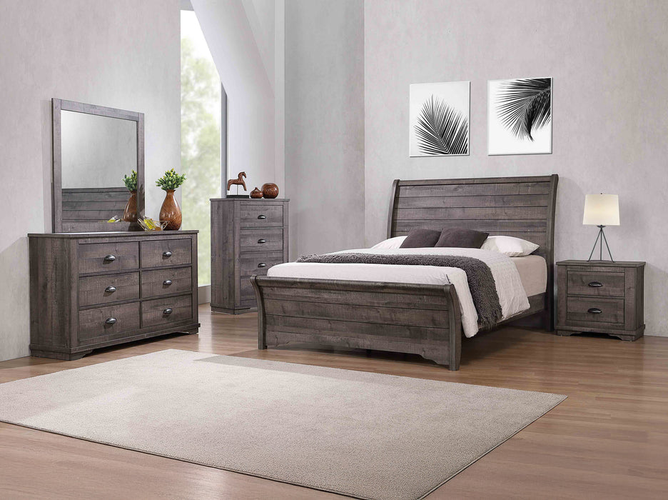 CORALEE DRESSER MIRROR GREY