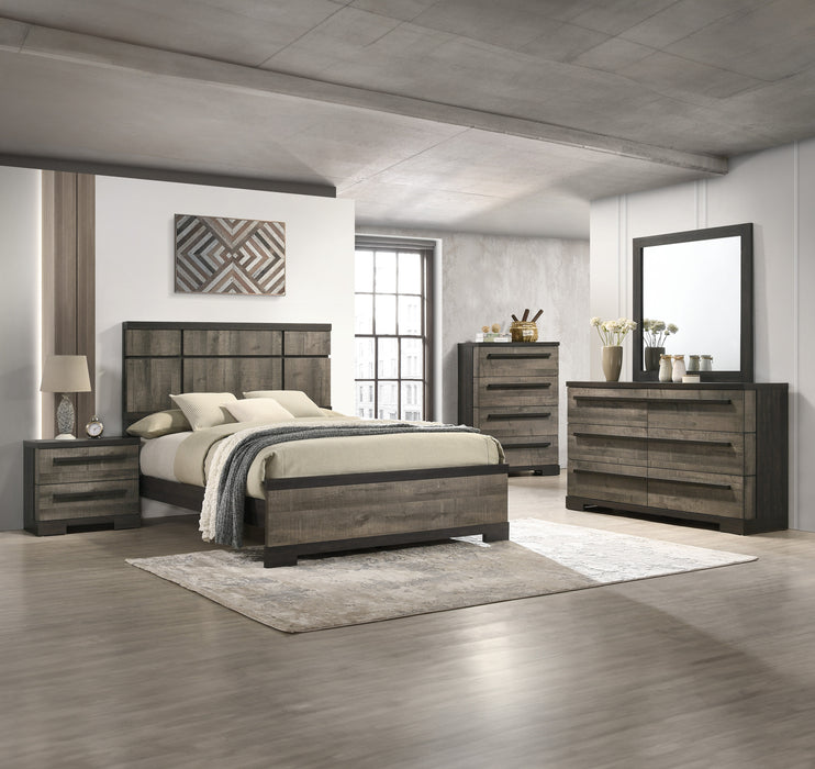 REMINGTON NIGHT STAND GRAY/EBONY
