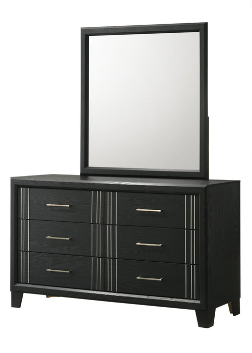 CHARLIE DRESSER MIRROR-CHARCOAL
