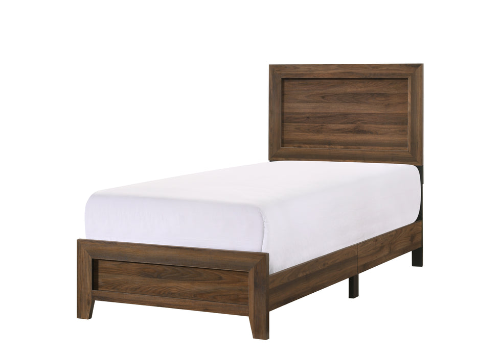 MILLIE BED IN ONE BOX -BROWN CHERRY