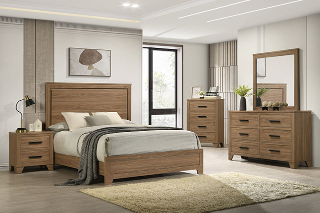 Panelli - 5 Pc Queen Bedroom Set w/ 2 Nightstands