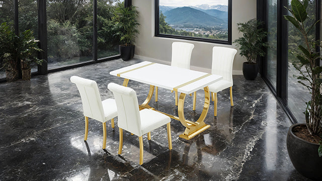 Holstebro - 5 Pc 60" Dining Table Set