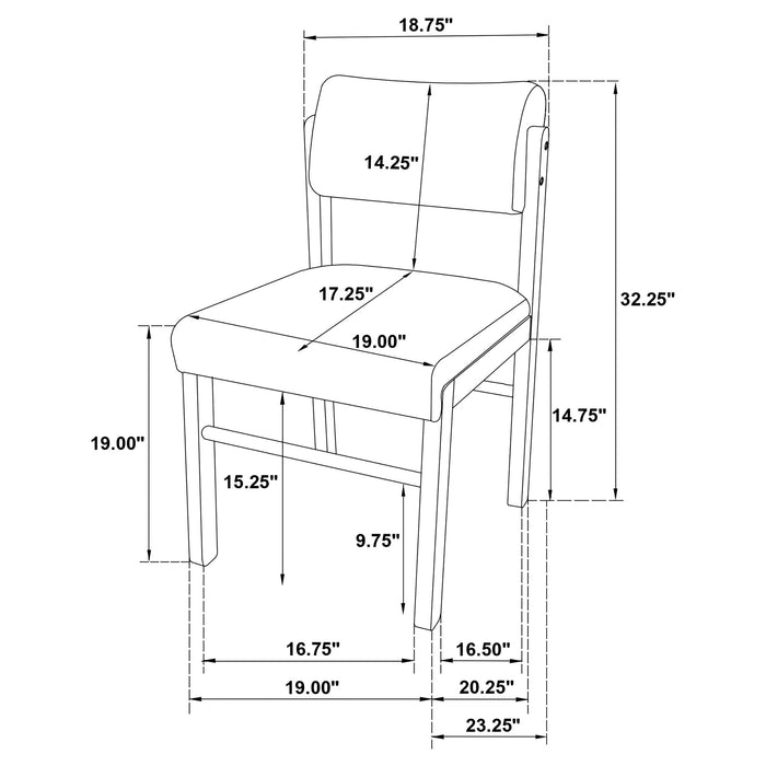 Strouse 5-piece Dining Set Black