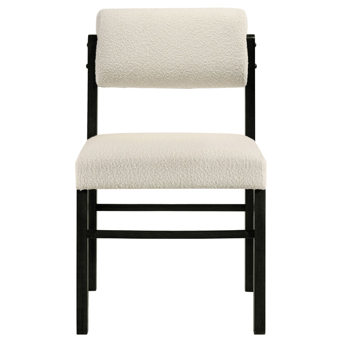 Decker 7-piece 82-inch Rectangular Dining Set Cream and Black